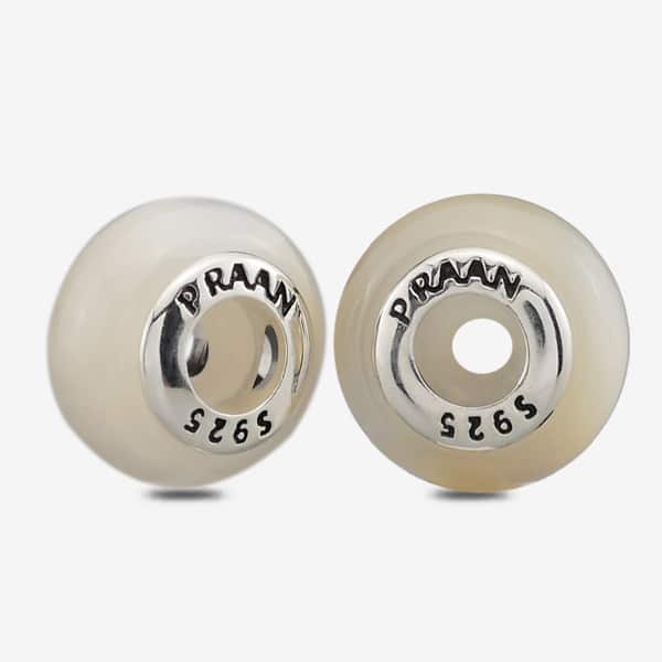 Praan Round Solid Mother-of-Pearl Stopper Charms white mother-of-pearl Stopper by The Alternative Bead. Your official Praan Retailer from Germany