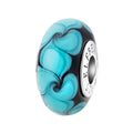 Elfbeads Royal Blue Swirlstone blue glass Bead by The Alternative Bead. Your official Elfbeads Retailer from Germany