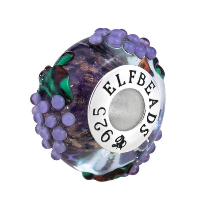  Elfbeads Royal Grapes Golddust Charm by The Alternative Bead 