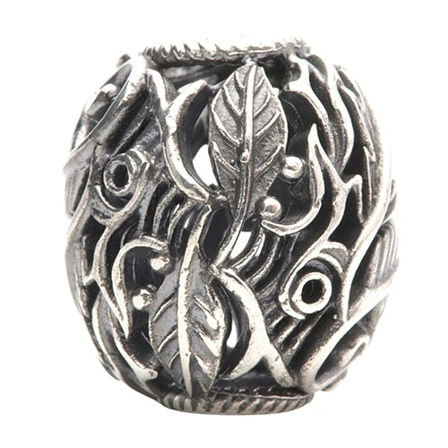 Ogerbeads Dancing Leafs Barrel silver sterling-silver Bead by The Alternative Bead. Your official Ogerbeads Retailer from Germany