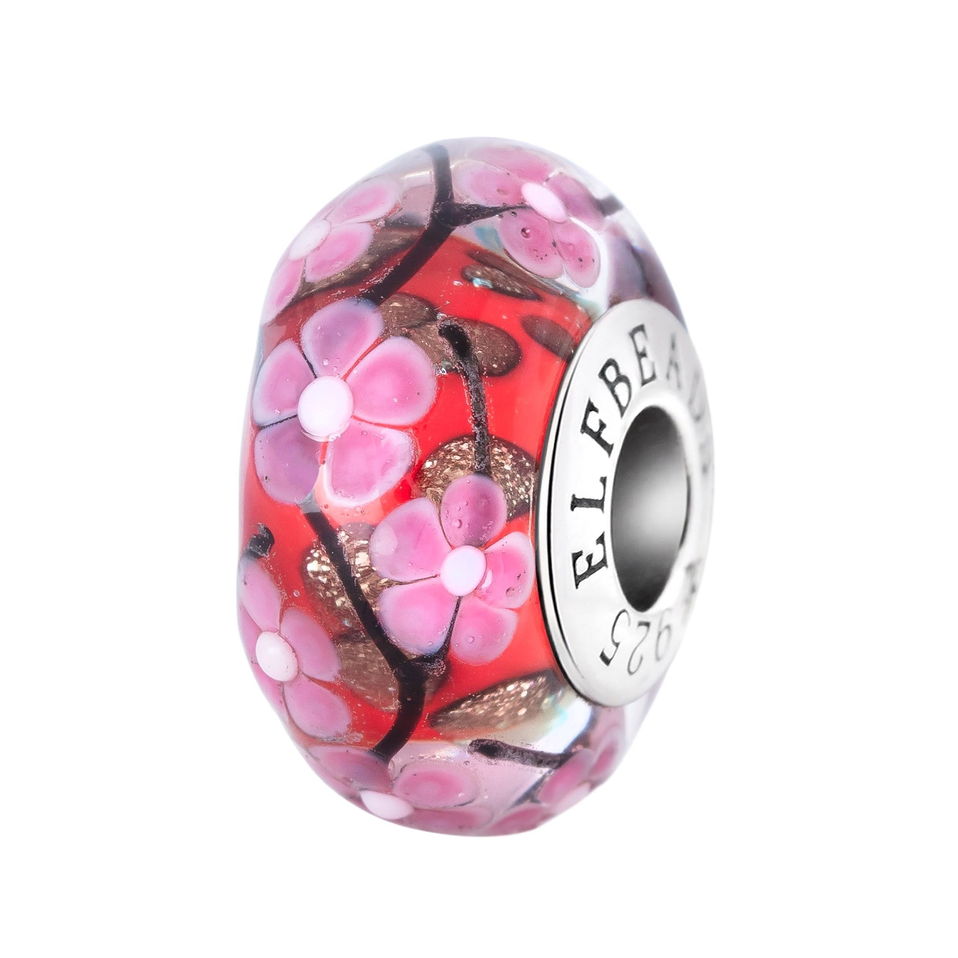 Silver Elfbeads Sakura Forbidden Romance Charm by The Alternative Bead 