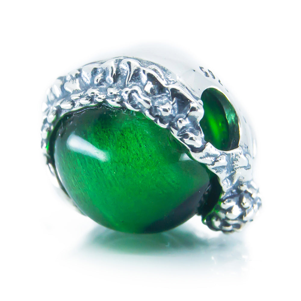 The Alternative Bead: Aurora Charm - Santas Hat Glass Bead Sterling Silver Charm Picture 1