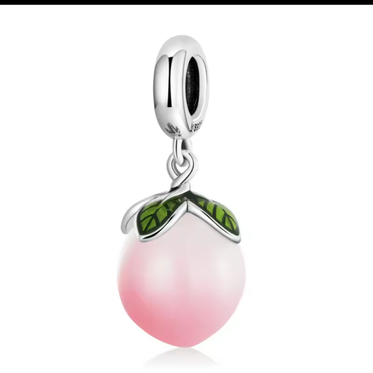 Peach dangle charm