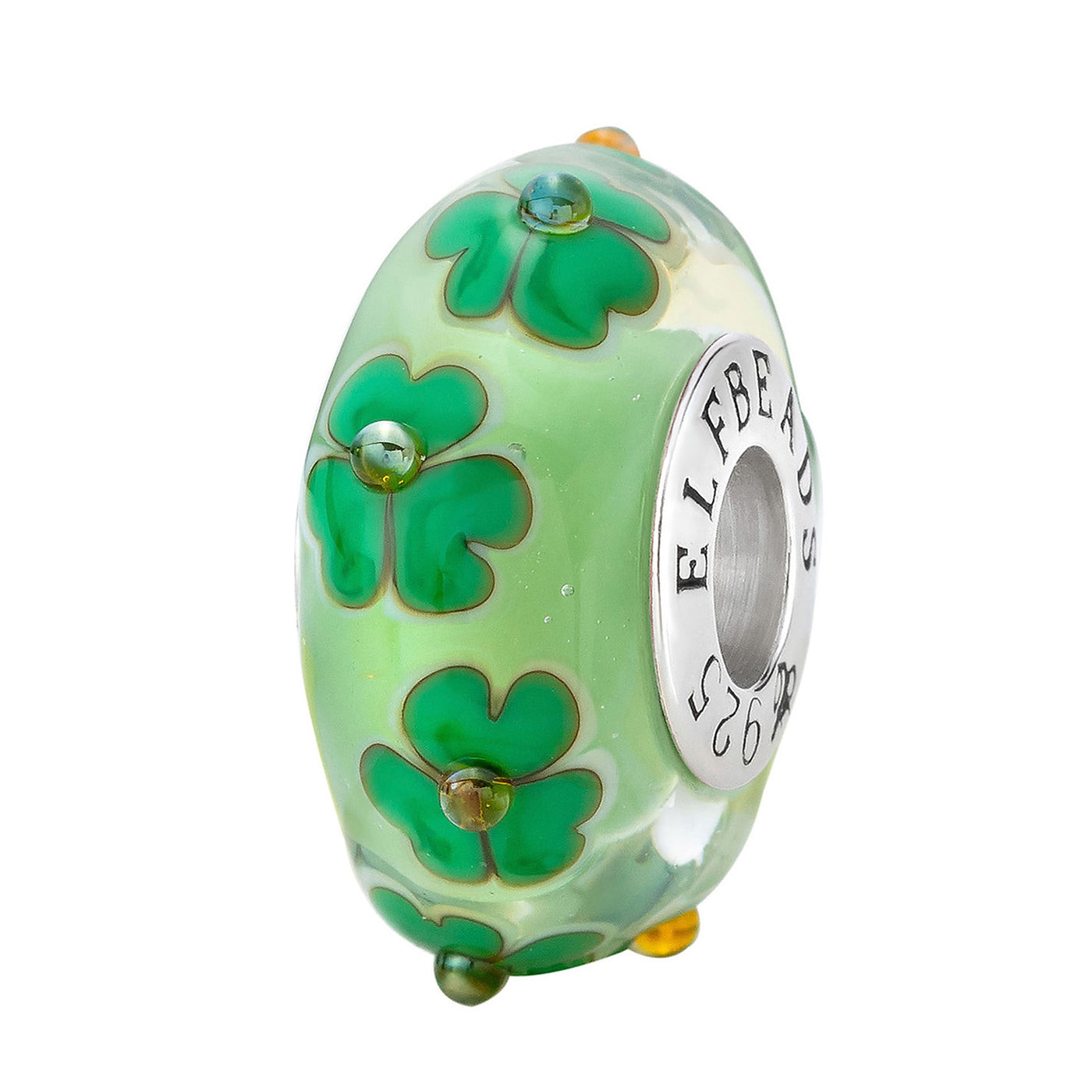  Elfbeads Shamrock Meadow Charm by The Alternative Bead 