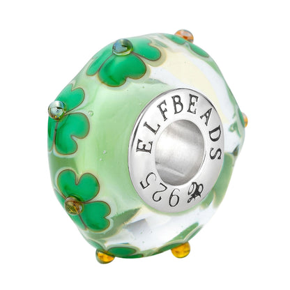  Elfbeads Shamrock Meadow Charm by The Alternative Bead 