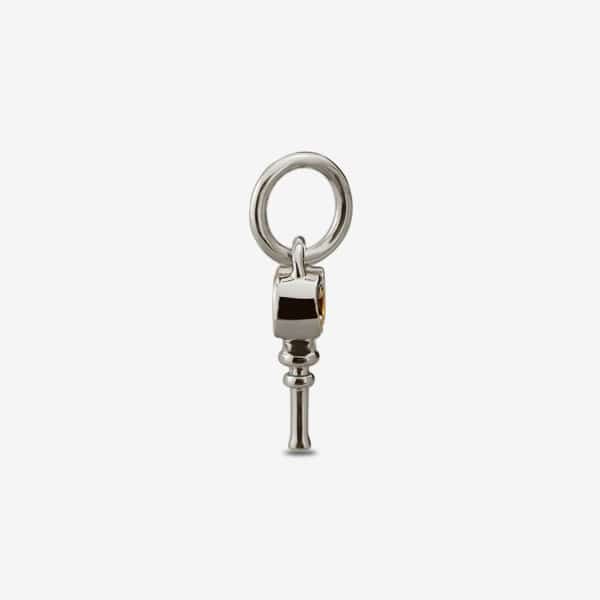 Praan Mystery with Sherlock Holmes 221B Key Charm silver; red sterling-silver; enamel Dangle by The Alternative Bead. Your official Praan Retailer from Germany