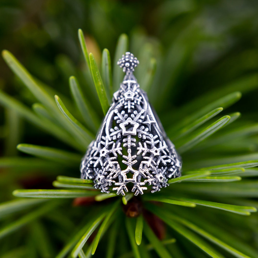  Elfbeads Snowflake Tree Charm by The Alternative Bead 