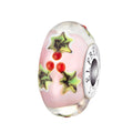 Elfbeads Soft Rose Poinsettia silver; pink glass Bead by The Alternative Bead. Your official Elfbeads Retailer from Germany