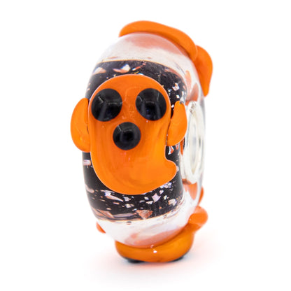  Elfbeads Spooktacular Pumpkin Ghost Charm by The Alternative Bead 