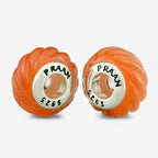 Praan Sun Orange Cat Eye Twisted Rope Stopper Charms orange natural-stone Stopper by The Alternative Bead. Your official Praan Retailer from Germany