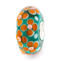 Elfbeads Sunset Magic Flowerfield green; orange glass Bead by The Alternative Bead. Your official Elfbeads Retailer from Germany
