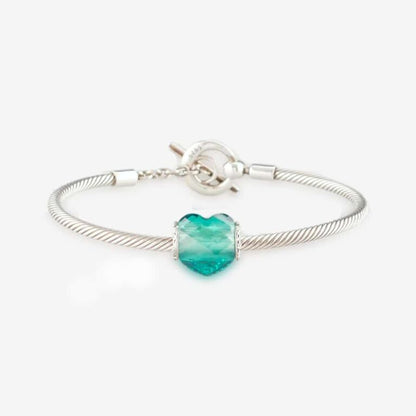 Sweet Pea Heart Charm