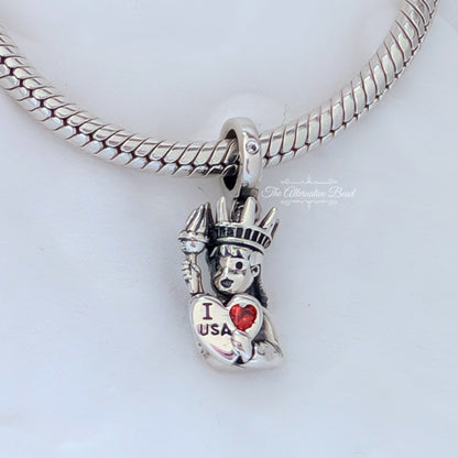 I love USA Charm Dangle