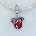 Beadscollection Minnie Mouse red Dangle silver; red; black sterling-silver; enamel Dangle by The Alternative Bead. Your Jewelry Retailer from Germany