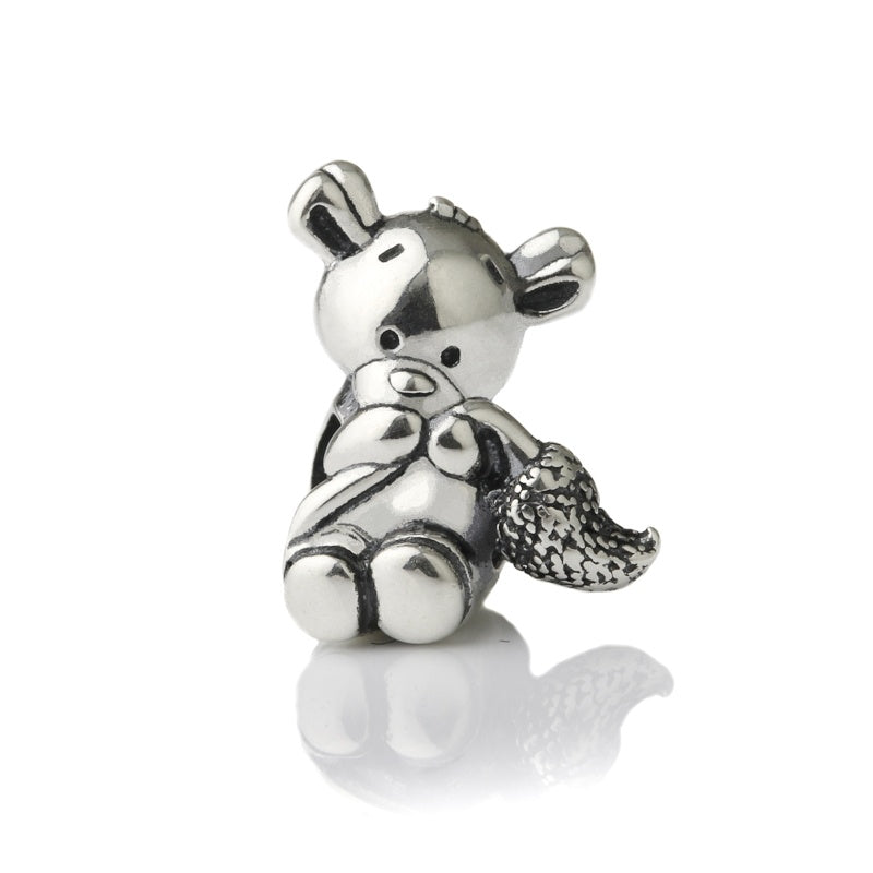 The Alternative Bead: Aurora Charm - Shy the Squirrel Charm Sterling Silver Charm Picture 1