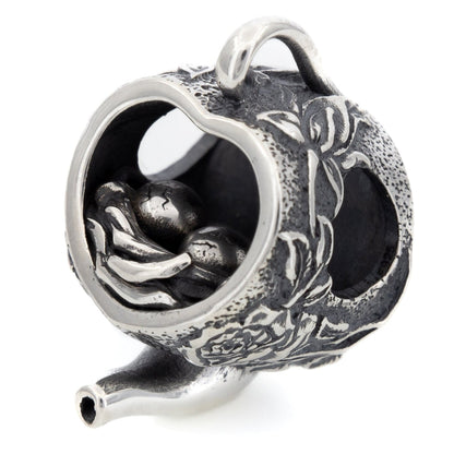  Elfbeads Teapot Nest Charm by The Alternative Bead 