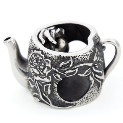  Elfbeads Teapot Nest Charm by The Alternative Bead 