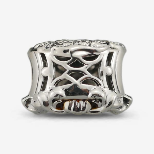 Praan The Fantastic Sherlock Holmes Lock Charm silver; brown sterling-silver; enamel Bead by The Alternative Bead. Your official Praan Retailer from Germany