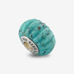 Praan Turquoise Craved Charm D silver sterling-silver Bead by The Alternative Bead. Your official Praan Retailer from Germany