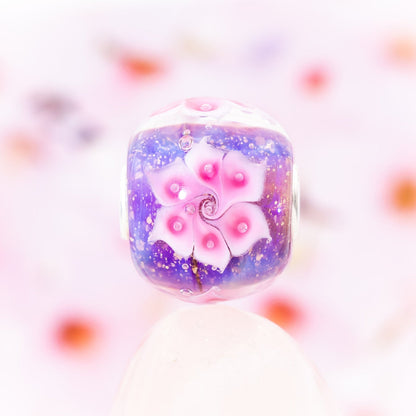  Elfbeads Twist Flower World Charm by The Alternative Bead 