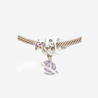 Praan Universe star charm silver and purple sterling-silver Bead by The Alternative Bead. Your official Praan Retailer from Germany