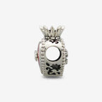 Praan Viva Mexico Crown Heart Charm silver and green and white and red sterling-silver and enamel Bead by The Alternative Bead. Your official Praan Retailer from Germany
