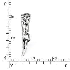 OHM Beads Eucalyptus Leaf (WHQ029)  sterling-silver Bead The Alternative Bead