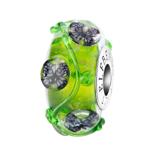 Elfbeads Wicked Forest Butterfly green glass Bead by The Alternative Bead. Your official Elfbeads Retailer from Germany