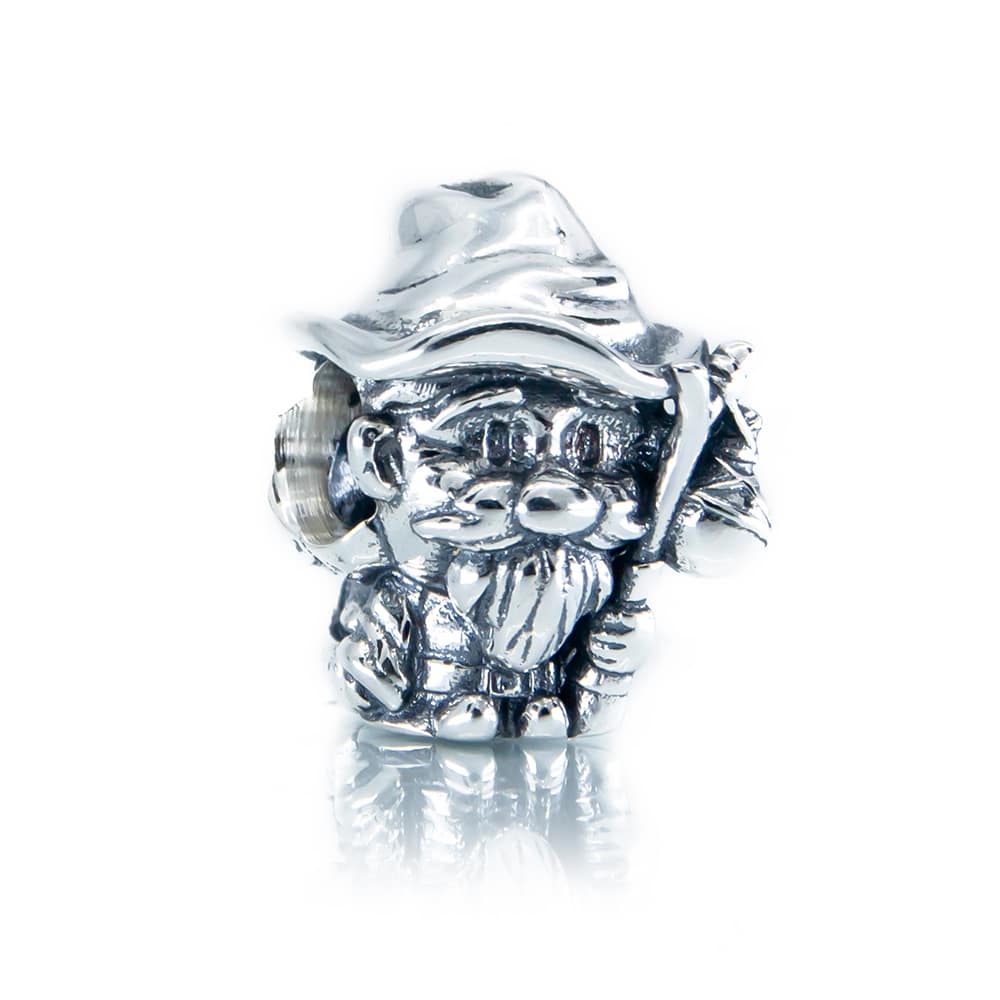 The Alternative Bead: Aurora Charm - Wise Sorcerer Wizard Charm Sterling Silver Charm Picture 3