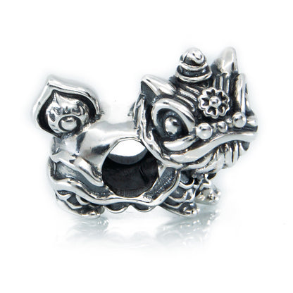 The Alternative Bead: Aurora Charm - Xia the Chinese Lion Sterling Silver Charm Picture 1