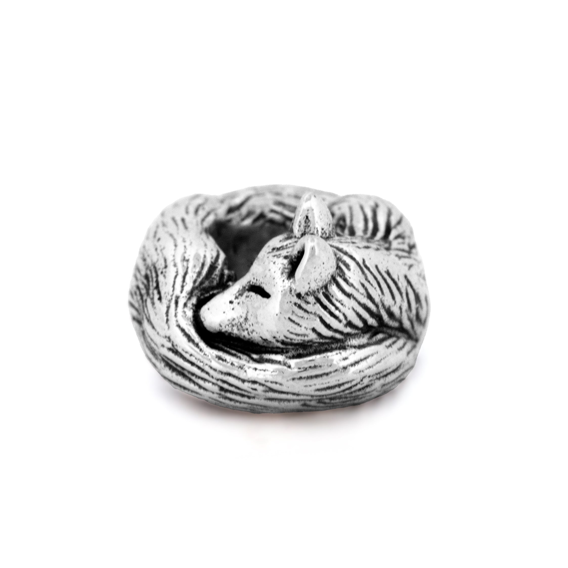 Black Raven Beads Vixen Lazy Fox silver sterling-silver Charm by The Alternative Bead. Your official Black Raven Beads Retailer from Germany
