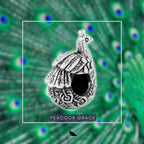 Black Raven Beads Peacock Grace silver sterling-silver Bead by The Alternative Bead. Your official Black Raven Beads Retailer from Germany
