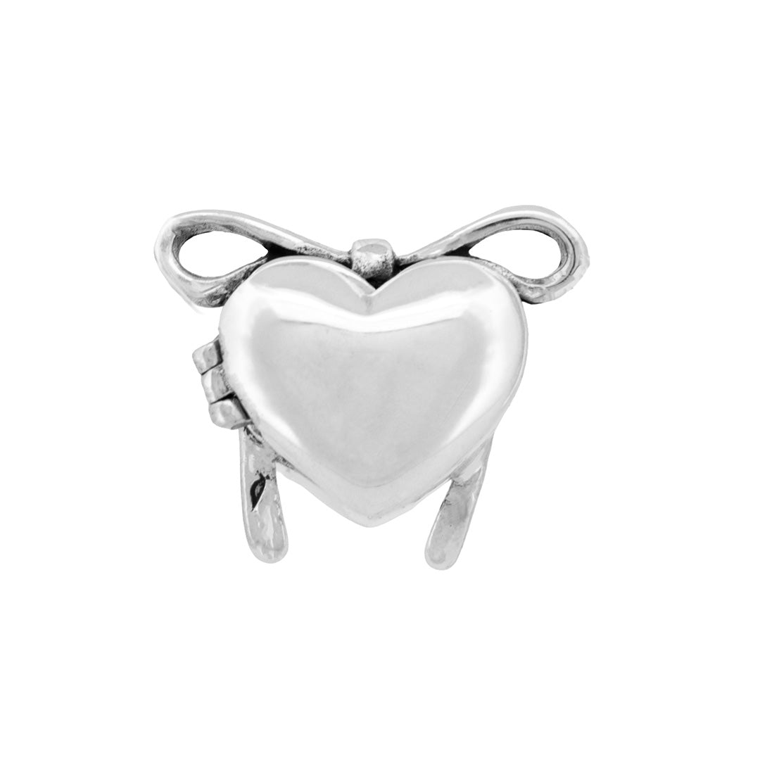 Black Raven Beads Cat in My Heart - Heart Locket silver sterling-silver Dangle by The Alternative Bead. Your official Black Raven Beads Retailer from Germany