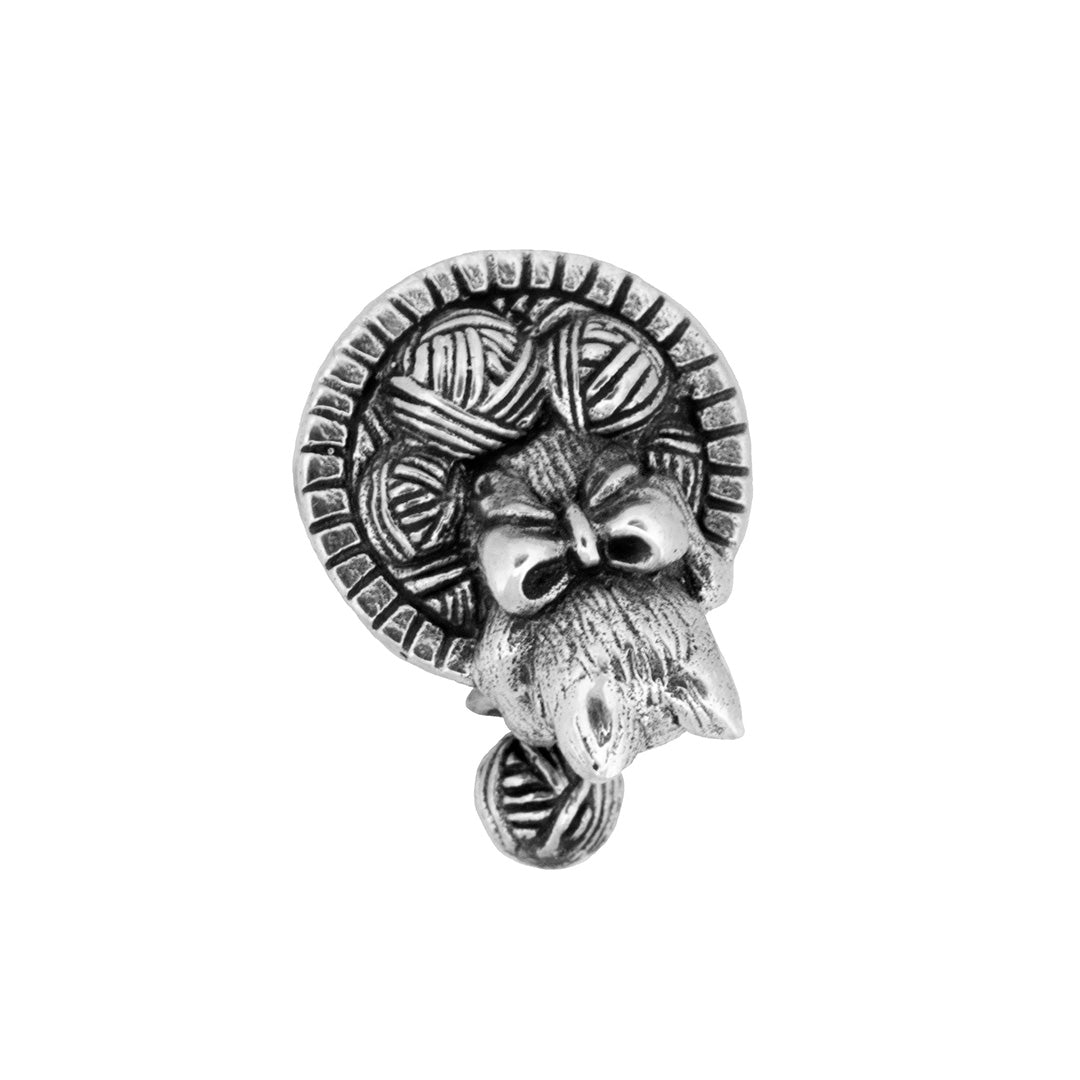 Black Raven Beads Whiskers & Wool - Cat Basket silver sterling-silver Dangle by The Alternative Bead. Your official Black Raven Beads Retailer from Germany