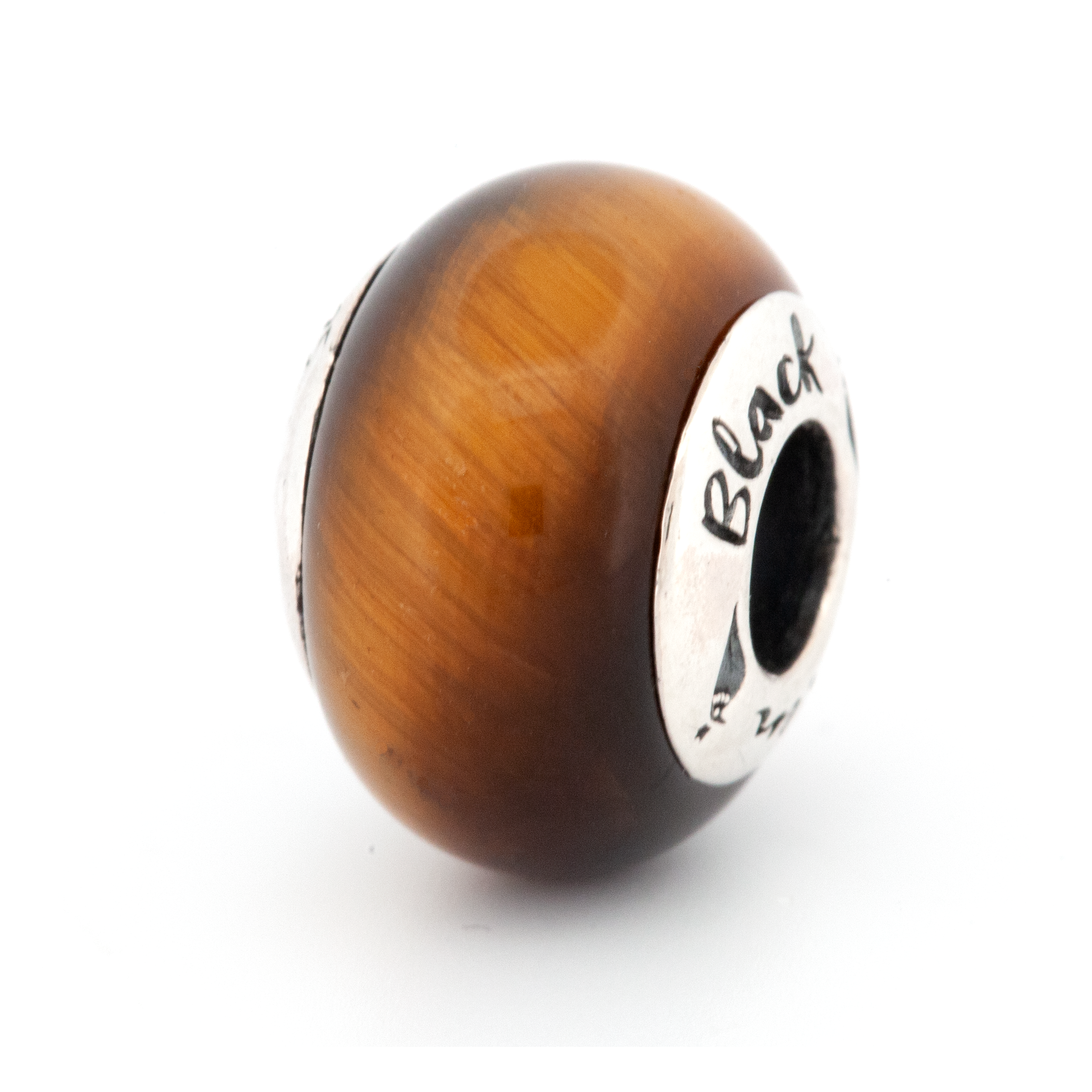 Black Raven Beads Tigers Eye brown and bronze natural-stone Charm by The Alternative Bead. Your official Black Raven Beads Retailer from Germany
