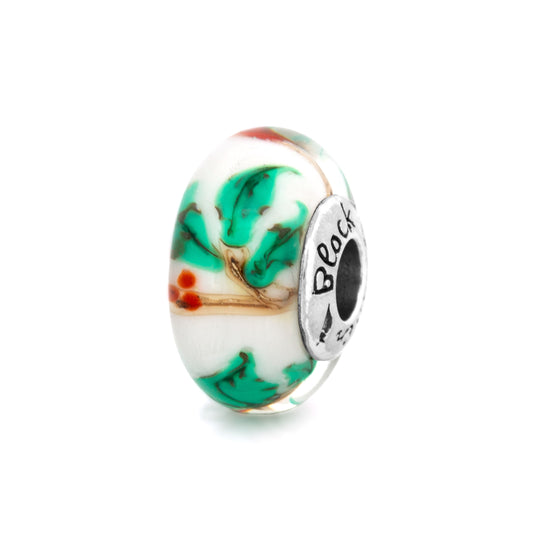 Black Raven Beads Eucaliptus Glass white; green glass Bead by The Alternative Bead. Your official Black Raven Beads Retailer from Germany