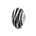 Black Raven Beads Zebra Glass black and white and striped and animal glass Bead by The Alternative Bead. Your official Black Raven Beads Retailer from Germany