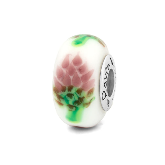 Black Raven Beads Thistle white; floral glass Bead by The Alternative Bead. Your official Black Raven Beads Retailer from Germany