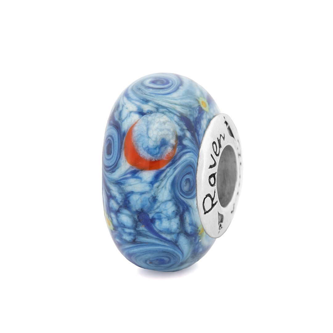 Black Raven Beads Van Gogh Starry Night Glass 2026 Edition blue glass Bead by The Alternative Bead. Your official Black Raven Beads Retailer from Germany