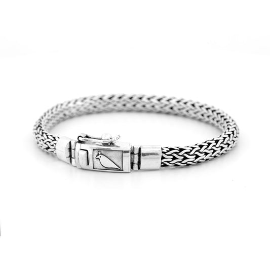 Black Raven Beads Bracelet Foxfire Weave silver sterling-silver Bracelet by The Alternative Bead. Your official Black Raven Beads Retailer from Germany