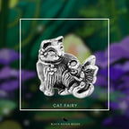 Black Raven Beads Cat Fairy silver sterling-silver Charm by The Alternative Bead. Your official Black Raven Beads Retailer from Germany