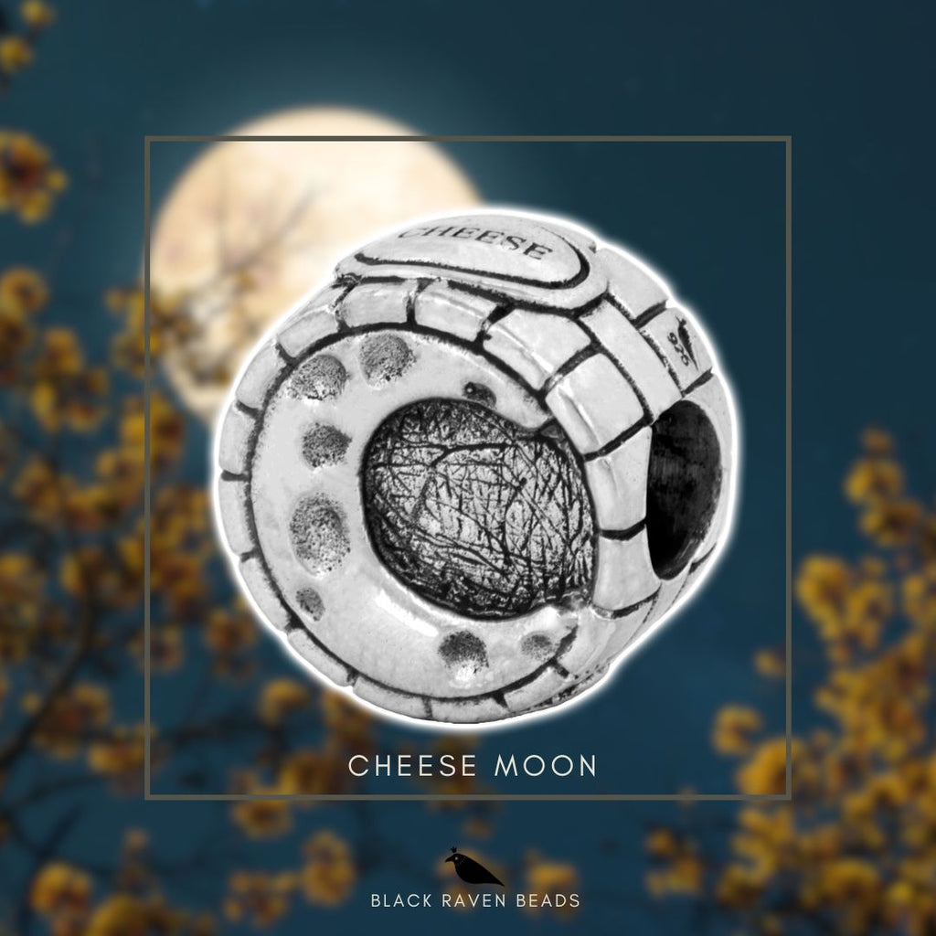 Black Raven Beads Cheese Moon silver sterling-silver Bead by The Alternative Bead. Your official Black Raven Beads Retailer from Germany