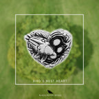 Black Raven Beads Bird's Nest Heart silver sterling-silver Bead by The Alternative Bead. Your official Black Raven Beads Retailer from Germany