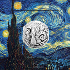 Black Raven Beads Van Gogh Starry Nights sterling-silver and glass Charm by The Alternative Bead. Your official Black Raven Beads Retailer from Germany