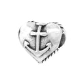 Black Raven Beads Heart Anchor silver sterling-silver Charm by The Alternative Bead. Your official Black Raven Beads Retailer from Germany