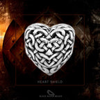 Black Raven Beads Heart Shield silver sterling-silver Charm by The Alternative Bead. Your official Black Raven Beads Retailer from Germany