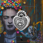 Black Raven Beads Frida Heart silver sterling-silver Charm by The Alternative Bead. Your official Black Raven Beads Retailer from Germany