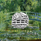 Black Raven Beads Monet Lily Pond silver sterling-silver Charm by The Alternative Bead. Your official Black Raven Beads Retailer from Germany
