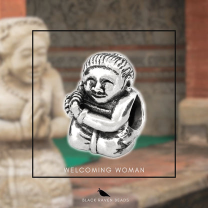 Black Raven Beads Welcoming Woman silver sterling-silver Bead by The Alternative Bead. Your official Black Raven Beads Retailer from Germany