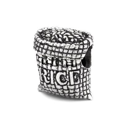 Black Raven Beads Rice Sack silver sterling-silver Bead by The Alternative Bead. Your official Black Raven Beads Retailer from Germany
